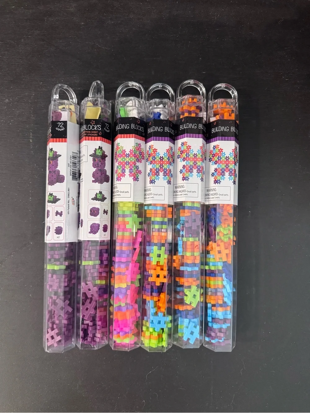 LOT OF 6 Target Bullseye Mini Hashtag Building Blocks NEW Butterfly Cat Hallowee